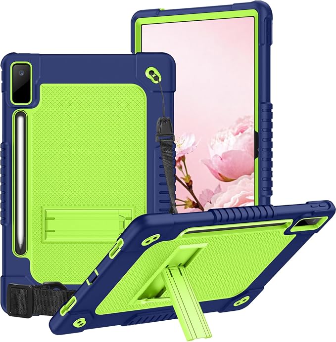 Case for Lenovo Tab P12for Lenovo Tab P12 12.7 Tablet CaseShockproof with Kickstand/Shoulder Strap Case for Lenovo tab P12/Xiaoxin Pad Pro 12.7 Tablet TB370FU/TB371FC (Black)