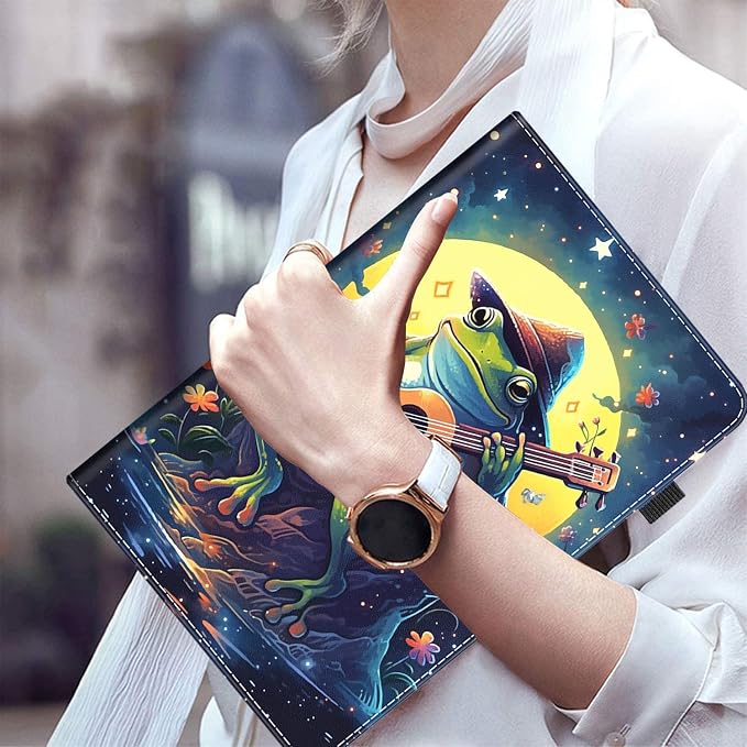 Case for All-New Amazon Fire HD 10 and 10 Plus Tablet (13th/11th Generation 2023/2021 Release) 10.1 Multi-Angle Smart Stand Cover Auto Sleep/Wake Skull and Fire
