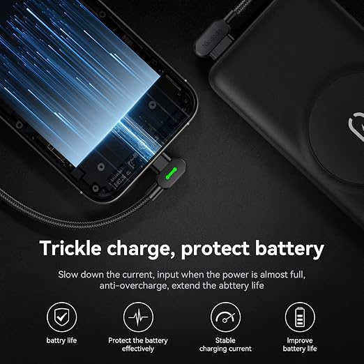 mcdodo 10FT USB-A to Lightning Cable 90 Degree Right Angle USB to Lightning Charging Cable with LED Indicator Light Compatible for iPhone 14 13 12 11/Pro/ProMax/Plus iPad AirPods iTouch (3m)