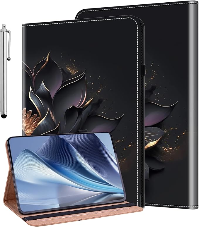 Case for Samsung Galaxy Tab A 10.1 2019 Model SM-T510/T515/T517 Stylus Holder Flip Wallet Leather Shockproof Cover for Galaxy Tab A SM-T510 Case Bicolor Marble
