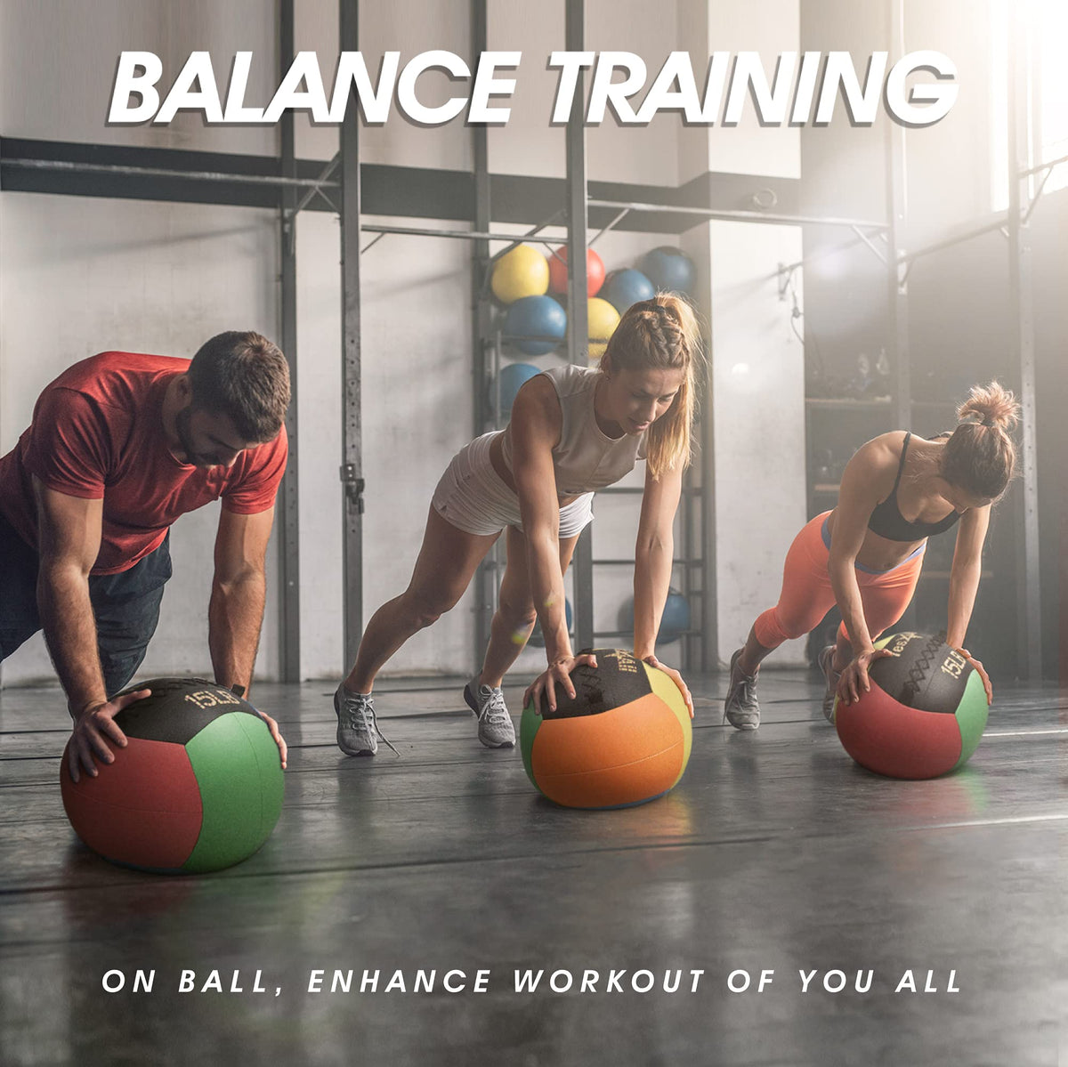 Yes4All Wall Ball - Soft Weighted Ball for Full Body Workout and Strength Exercise 6 LB