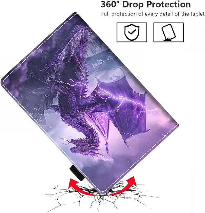 Case for Amazon Fire HD 8/Fire HD 8 Plus Tablet (12th/10th Generation 2024/2022/2020 Release) Premium PU Leather Cover with Auto Sleep Wake African Women