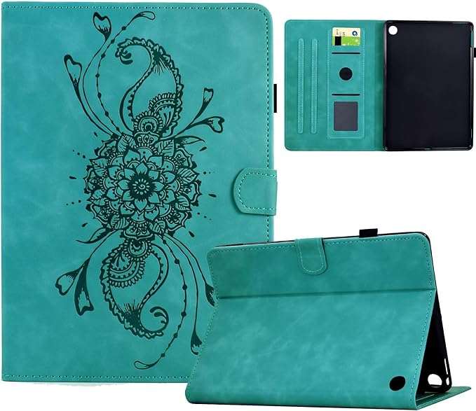 Case for Kindle Fire HD 10 &amp Fire HD 10 Plus 13th/11th Generation 2023 2021 | Synthetic Leather Flip Folio Stand Cover with Auto Wake/Sleep for Kindle Fire HD 10 &amp Fire HD 10 Plus Beach