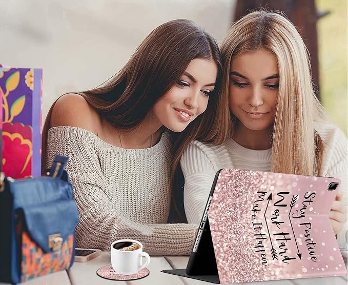 for iPad mini Case iPad mini 1 2 3 4 5 Case and Coasters Set PU Leather Folio Case Smart Cover with Stand &amp Auto Wake Sleep for iPad mini 5/4/3/2/1 - Flame Soccer