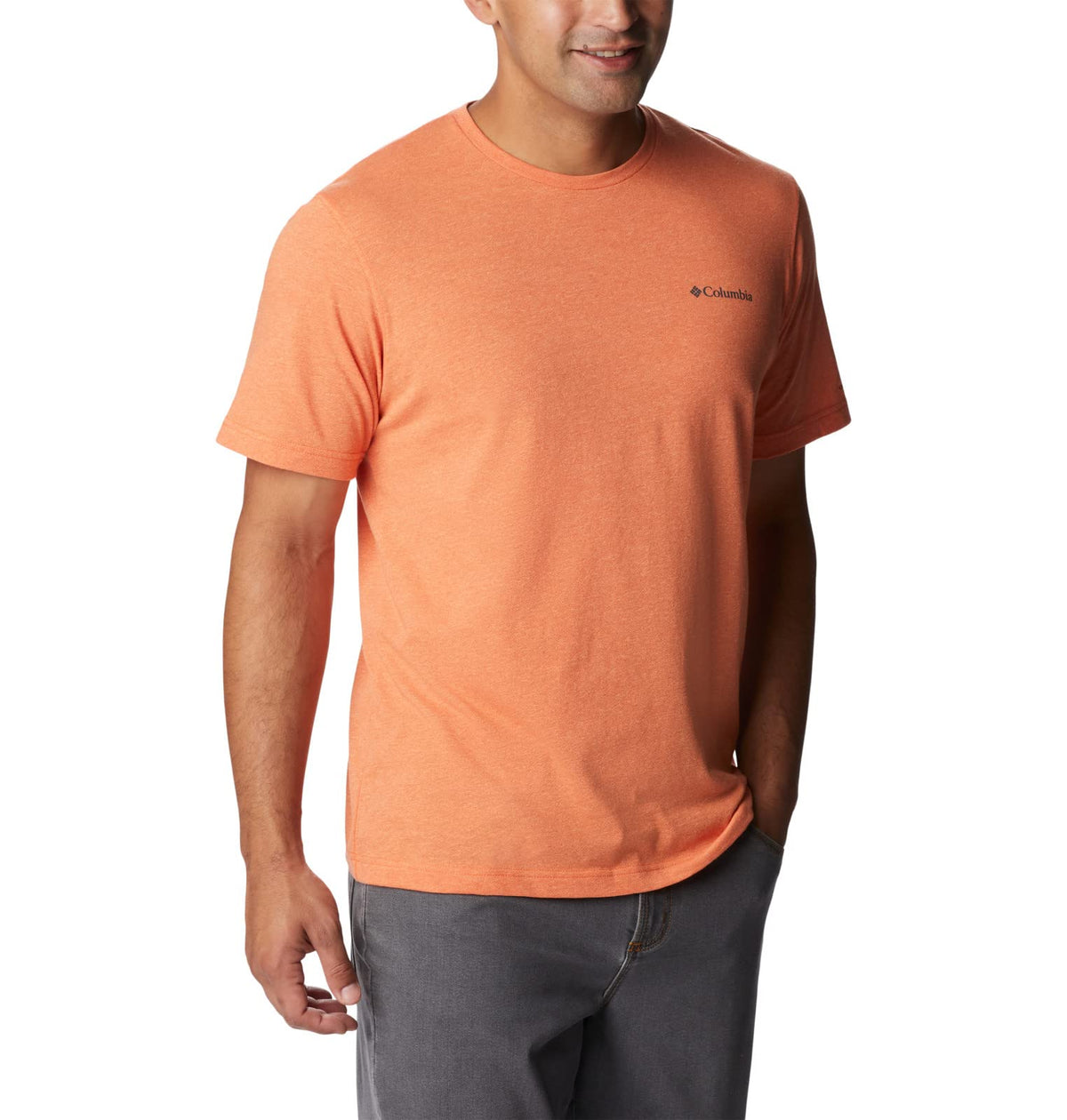 Columbia Men's Thistletown Hills Short Sleeve, Desert Orange Double Dye, 3X Tall