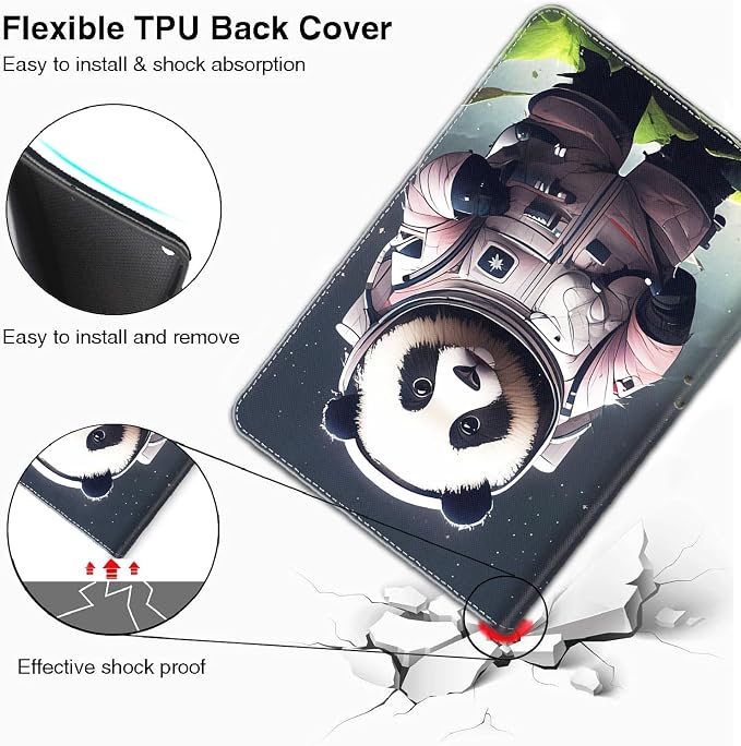 Case for iPad Pro 11 Inch 2022/2021/2020/2018 iPad Air 5th / 4th Gene 10.9 Inch (2022/2020) - Slim Fit Standing Cover with Auto Sleep/Wake，Astronaut Guitar