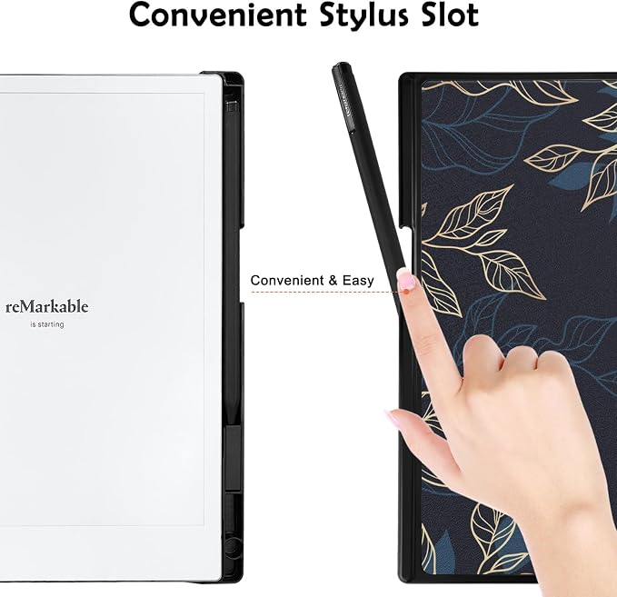 Case for Remarkable 2 Paper Tablet 10.3 2020 ReleasedLightweight and Hard Back Shell Protective Book Folio Cover with Built-in Pen HolderComes with Remarkable 2 Pen Tips.