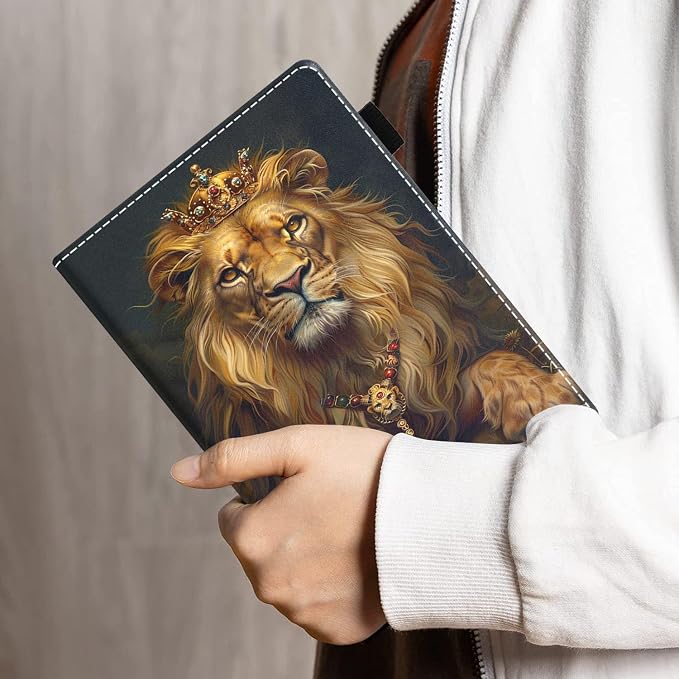 Case for Amazon Kindle Fire HD 8/Fire HD 8 Plus Tablet (12th/10th Generation 2024/2022/2020 Release) - PU Leather Folio Cover with Smart Auto Wake/Sleep Bald Eagle