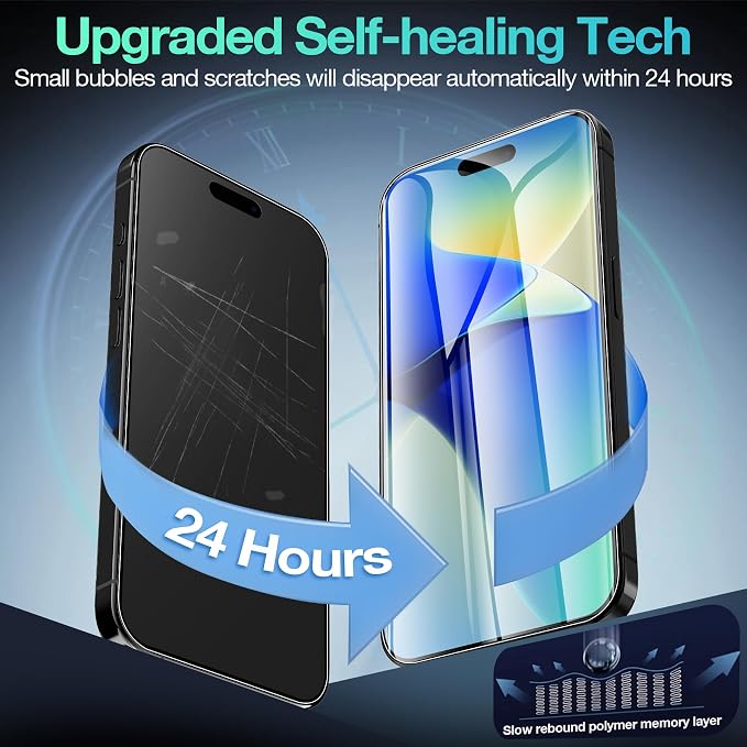 3 Pack Flexible Film Screen Protector for iPhone 12 Pro Max Non-breakable Soft TPU Hydrogel Film for iPhone 12 Pro Max Screen Protector Film (NOT Glass)