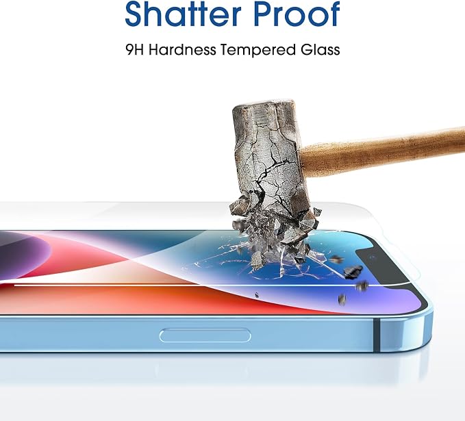 amFilm 2 Pack Magnetic OneTouch Compatible with iPhone 13 Pro Max 6.7/ iPhone 14 Plus 6.7 Screen Protector Tempered Glass Full Coverage with Easy Installation Kit (Magnetic &amp Reusable)