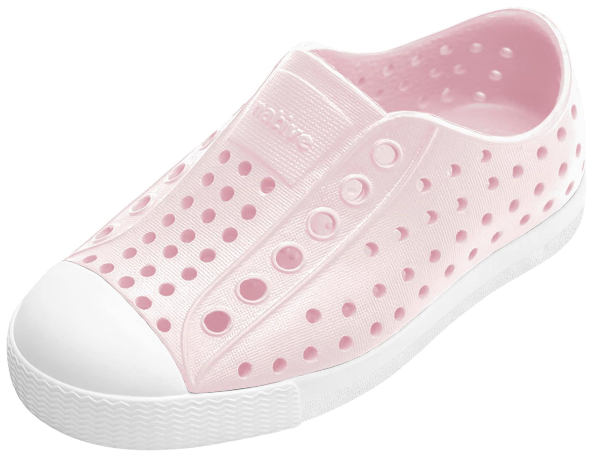 Native Shoes Unisex-Kids Jefferson Sneakers, Milk Pink/Shell White, 10 Toddler