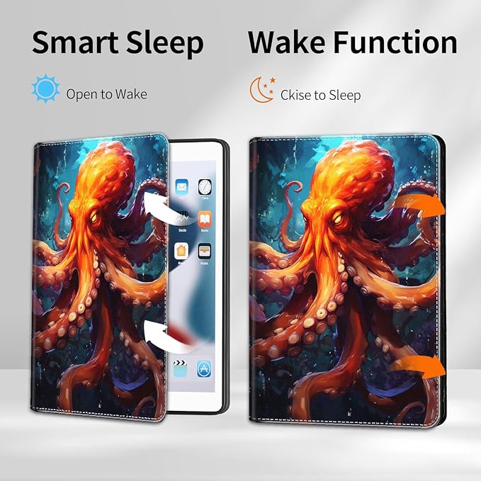 Case for iPad 10.2/10.5，iPad 9th/8th/7th Gen，for iPad 10.2 inch 2021/2020/2019/iPad Air 3rd Gen/Pro 10.5 - Slim Fit Standing Cover with Auto Sleep/Wake，Enchanted Forest 2