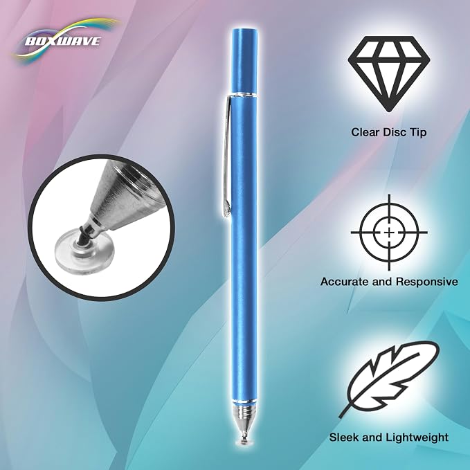 BoxWave Stylus Pen Compatible with Acer Chromebook Spin 314 (CP314-1HN) - FineTouch Capacitive Stylus Super Precise Stylus Pen - Lunar Blue