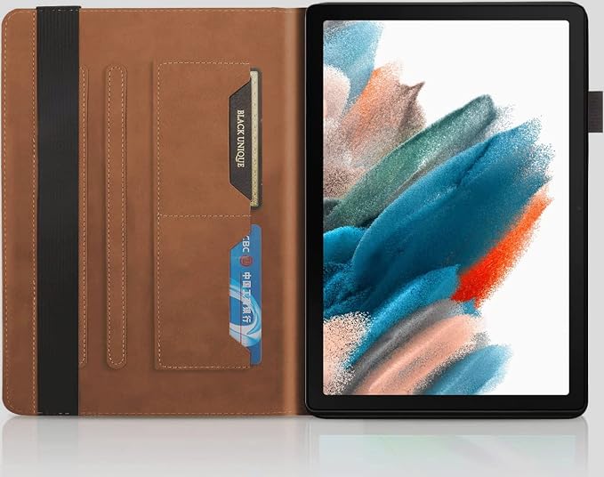 Case for Samsung Galaxy Tab A11 Plus 11 Inch 2025 Released (Model: SM-X310/SM-X315/SM-X236) Bussiness PU Leather Cover Flip Stand with Elastic Band &amp Card Holder-Brown