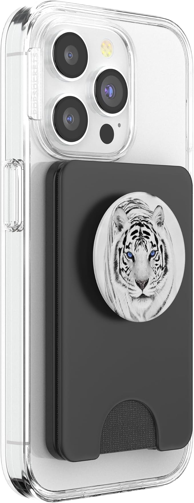 White Tiger Blue Eyes Cute Big Wild Cat Animal Gift Idea PopSockets Adhesive PopGrip