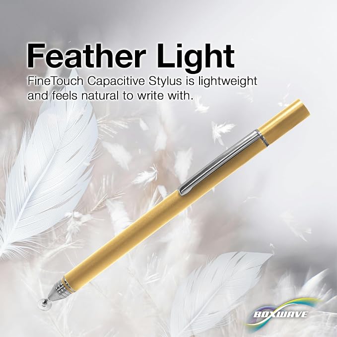 BoxWave Stylus Pen Compatible with Apple Watch Series 10 (46mm) - FineTouch Capacitive Stylus Super Precise Stylus Pen - Champagne Gold