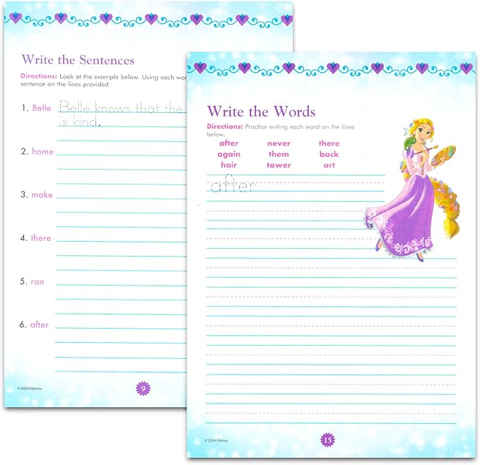 Disney Learning Workbook Set - Bundle of Learning Workbooks for Preschool with Flash Cards, Reward Stickers, and Learning Activities for Kids