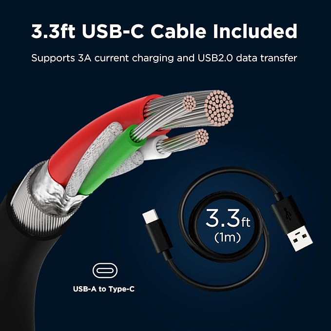 Motorola TurboPower 33 QC3.0 Charger with 1m USB-A to USB-C Cable | For Moto G86 Power 5G G56 5G G55 5G Razr 60 Razr 50 Edge 30