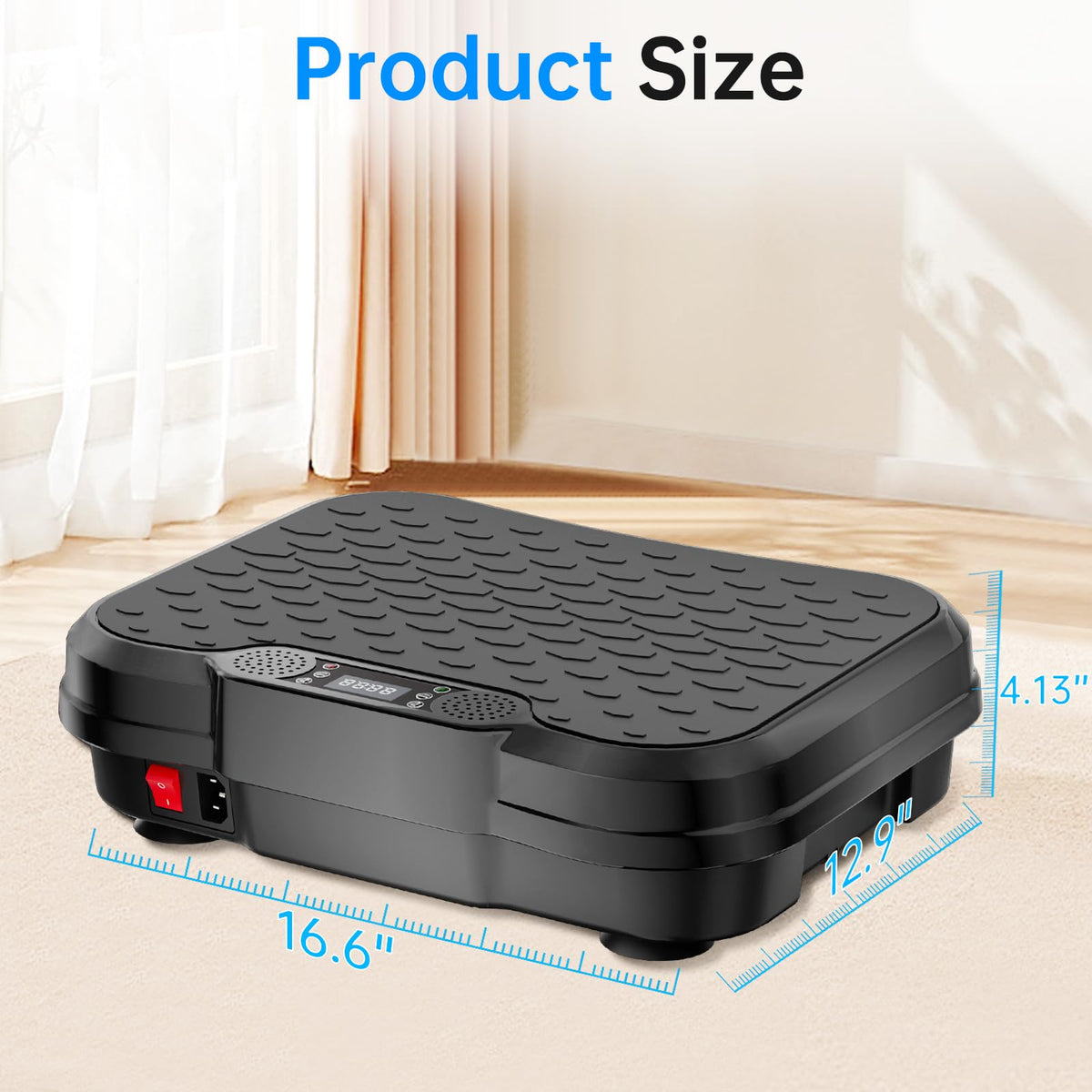 Vibration Plate Exercise Machine,Vibration Plate for Lymphatic Drainage Power Vibration Plate Machine Support 450 Lbs 250 Adjustable Speeds,Vibrating Plate Shake Plate Weight Loss