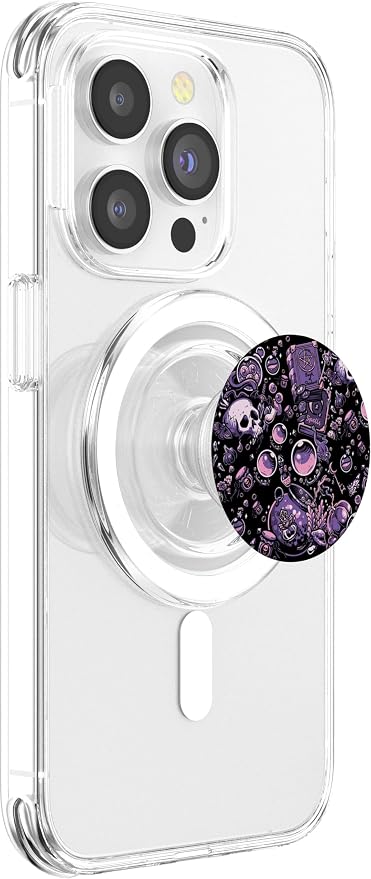 Witch's Essentials Pattern Witchy Design Halloween Cute PopSockets Adhesive PopGrip