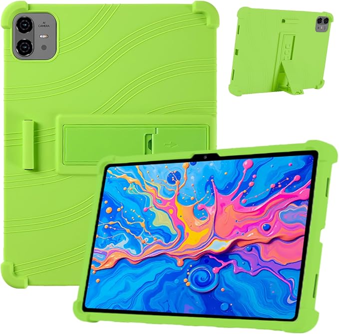 Case for TECLAST Artpad Pro 12.7-Inch Tablet – Shockproof Silicone Protective Cover with Kickstand Drop-Resistant Business Style (Black)