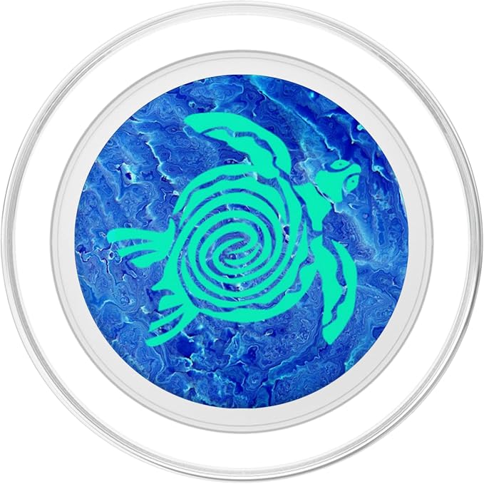 Sea Turtle Phone GripTeal Turtle Phone Pop Out Blue Turtle PopSockets Adhesive PopGrip