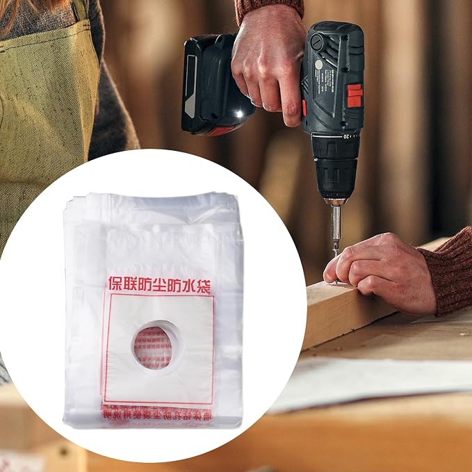 Electric Hammer Dust Bag – Drill Dust Sealr, Hole Saw Catcher | 100PCS Fine