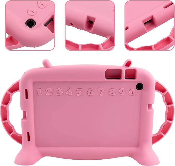 Case for Samsung Galaxy Tab A 8.4 SM-T307 (2020) - Shockproof Silicone Kids Friendly Soft Protective Cover with Handles for Galaxy Tab A 8.4 2020 Release - Stands on Its Own (Blue)