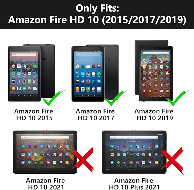 Case for Amazon Fire HD 10 Tablet (9th/7th Gen 2019/2017 Release) Premium PU Leather Cover with Auto Sleep Wake Feature Folio Case for Fire 10.1 Tablet Bible Verse Jeremiah 29:11