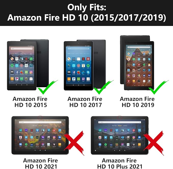 Case for Amazon Fire HD 10 Tablet (9th/7th Gen 2019/2017 Release) Premium PU Leather Cover with Auto Sleep Wake Feature Folio Case for Fire 10.1 Tablet Bible Verse Jeremiah 29:11