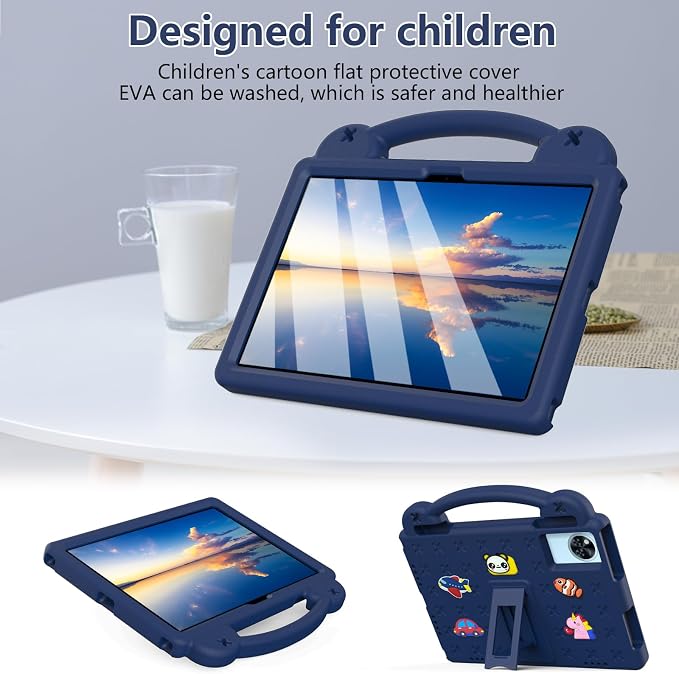 Case for Lenovo Idea Tab 11 inch 2025 (TB336) Kids EVA Shockproof Cover with Stand Handle for Lenovo Idea Tab 11''/ K11 Gen 2 Tablet Blue