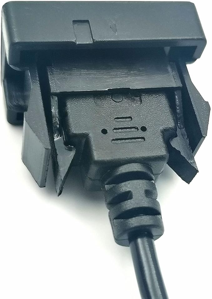 DEVMO Car Dash Flush Mount USB Port Panel Extension Cable Adapter Compatible with to-yota Vios/ALTIS (35 24mm)