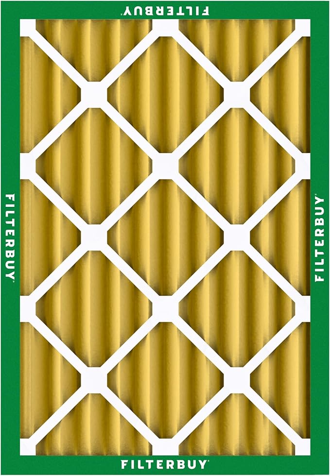 Filterbuy 20x25x4 Air Filter MERV 11 Superior Pet & Allergy Defense,