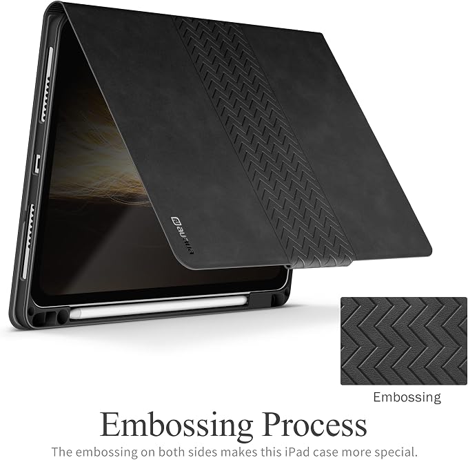 auaua Case for iPad Pro 11 inch (4th 3rd 2nd &amp 1st Gen) with Pencil Holder Auto Sleep/Wake PU Leather (Brown)