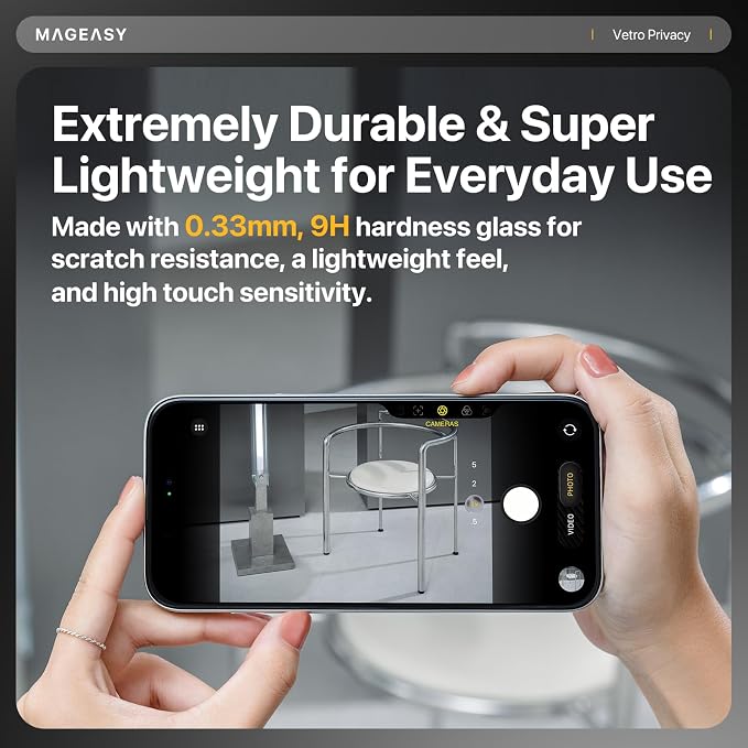 MAGEASY Designed for Phone 17 Screen Protector - Anti-Fingerprint Ultra Clear Easy Installaion - Vetro 9H