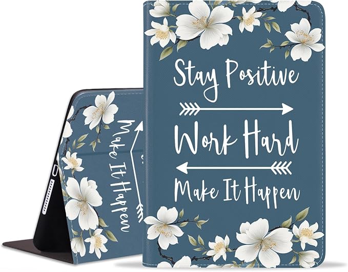 Case for iPad (A16) 11th Generation 11 Inch 2025 iPad 10th Generation 10.9 Inch 2022 Adjustable Stand Auto Wake/Sleep Smart Leather Case African American Black Girl