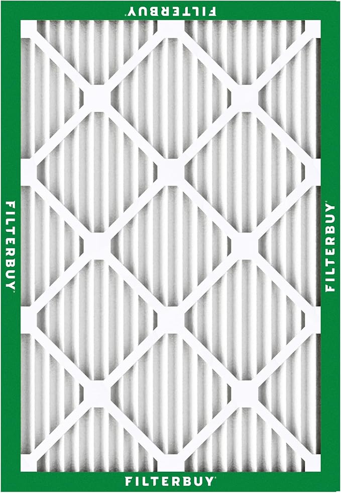 Filterbuy 17x21x1 Air Filter MERV 8 Essential Dust & Allergy Defense,