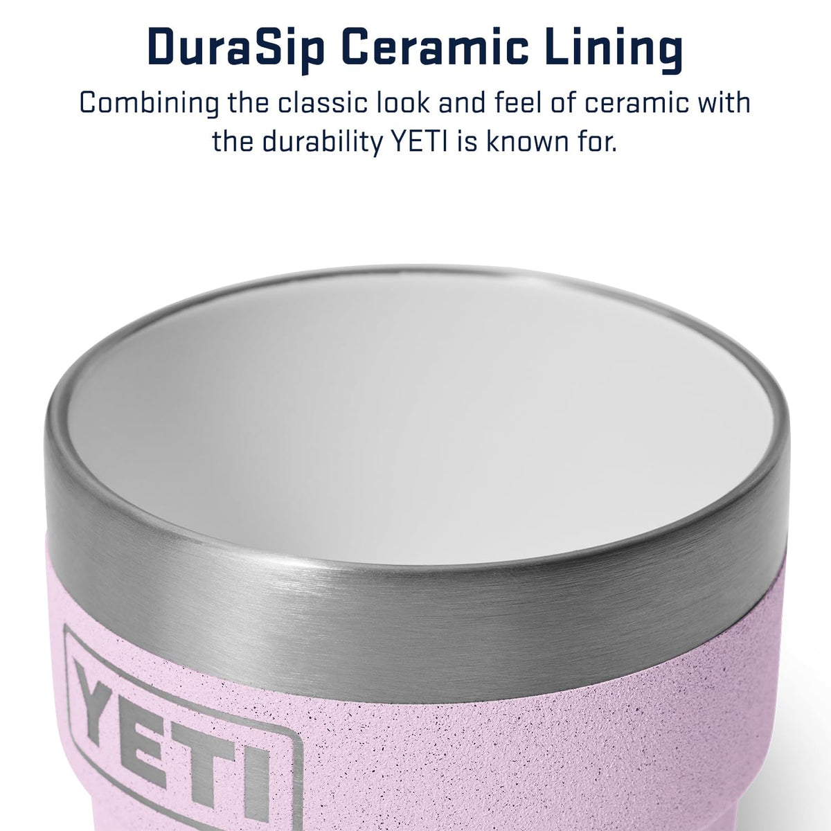 YETI Rambler 4 oz Stackable Cup, Stainless Steel, Vacuum Insulated Espresso/Coffee Cup, 2 Pack, Cherry Blossom