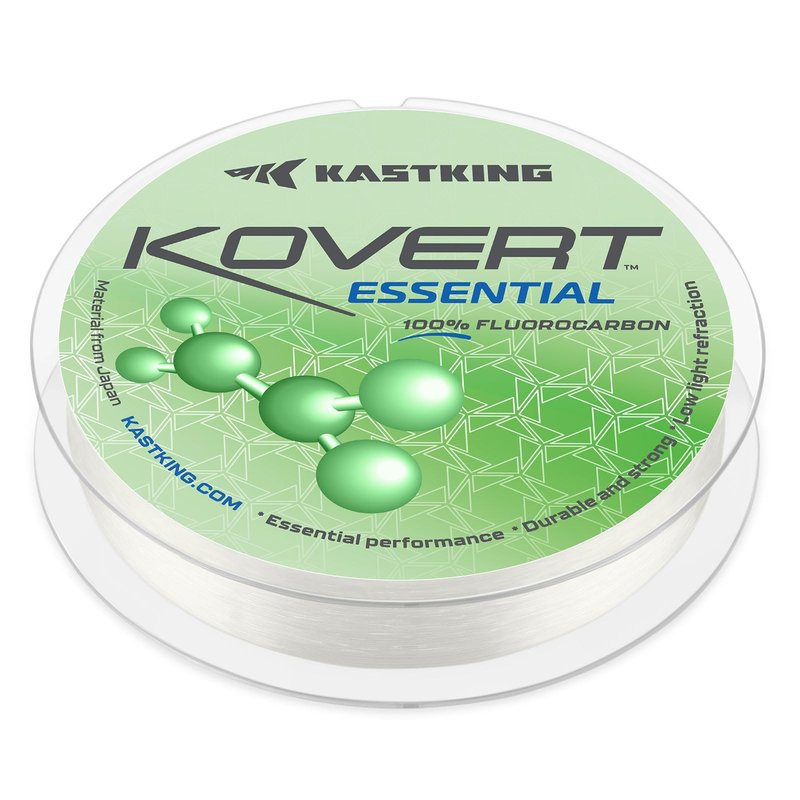 KastKing Kovert Essential 100% Fluorocarbon Fishing Line,8LB,50Yds
