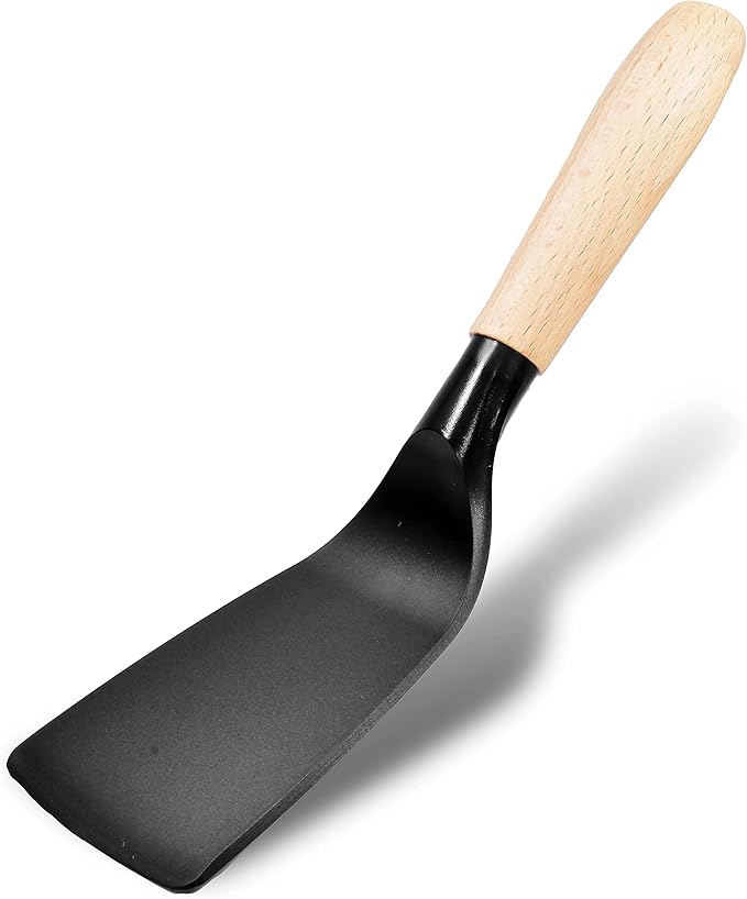 Small Nylon Egg Turner for Nonstick Frying Pans, Heat Resistant Spatula