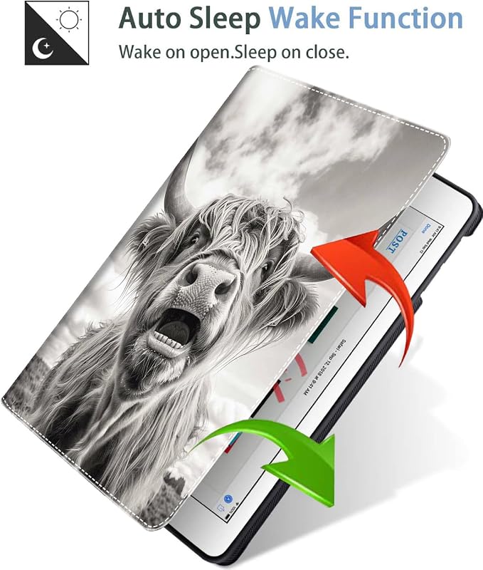 Case for iPad (A16) 11th Generation 11 Inch (2025) iPad 10th Generation 10.9 Inch (2022)，Slim Fit Foldable Standing Cover Case with Auto Sleep/Wake Retro Moth