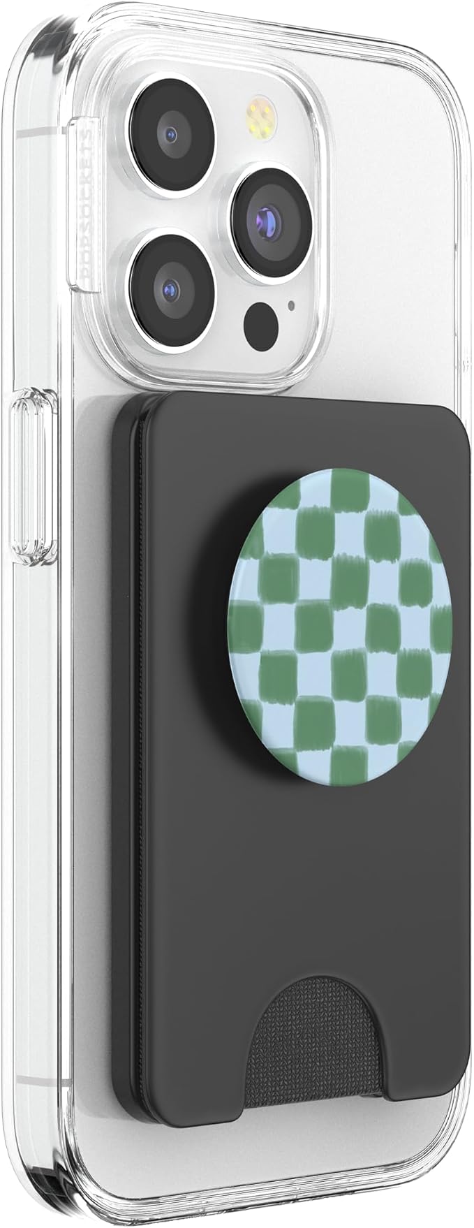 PopSockets Phone Grip – Blue Green Checker PopSockets PopGrip for MagSafe