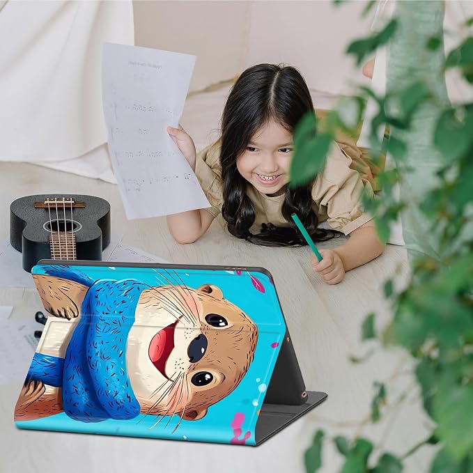 Case for 10.2 Kindle Scribe (2024/2022 Release) Slim PU Leather Lightweight Adjustable Stand Smart Shell Cover with Auto Wake/Sleep for 10.2 Amazon Kindle Scribe E-ReaderA Dog