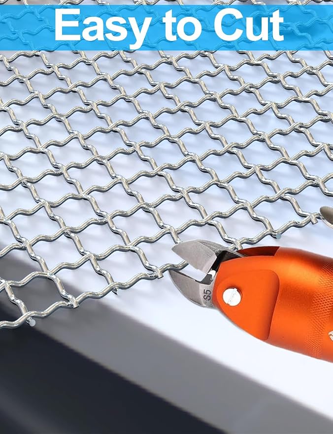 2Pack 5Mesh 10'' x 14'' Wire Mesh Screen, 304 Stainless Steel Anti-Rusted Mesh