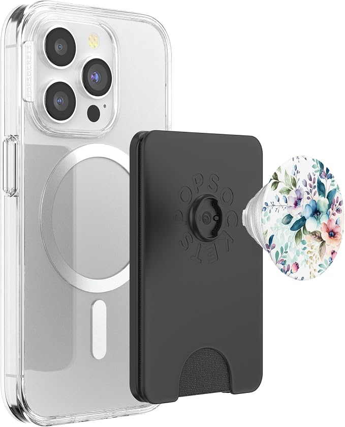 Botanical Watercolor Floral Pattern Design PopSockets Adhesive PopGrip