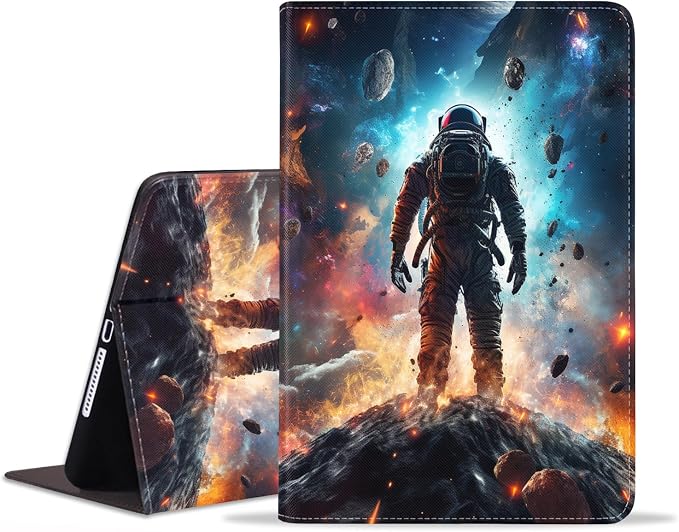 Case for Samsung Galaxy Tab S10 Plus 2024/ S9 Plus/ S9 FE Plus 5G 12.4 Inch 2023 Slim PU Leather Stand Folio Cover with Auto Wake Sleep Abstract Paint Dogs