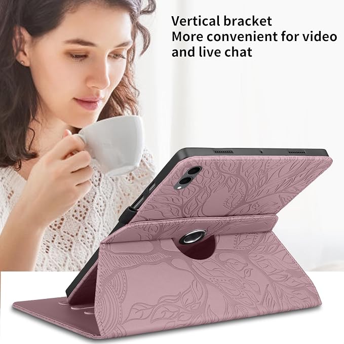 for Samsung Galaxy Tab S11 Ultra Case 14.6 inchFashion Embossing TechnologyMulti-Viewing AnglesSlim Light Shell CoverPU Leather+TPUCompatible with Samsung Galaxy Tab S11 UltraBlack
