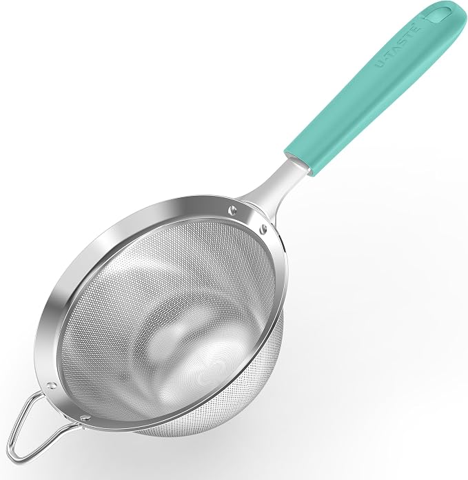 U-Taste Medium Fine Mesh Strainer: 18/8 Stainless Steel 4.73in 30 Mesh Kitchen
