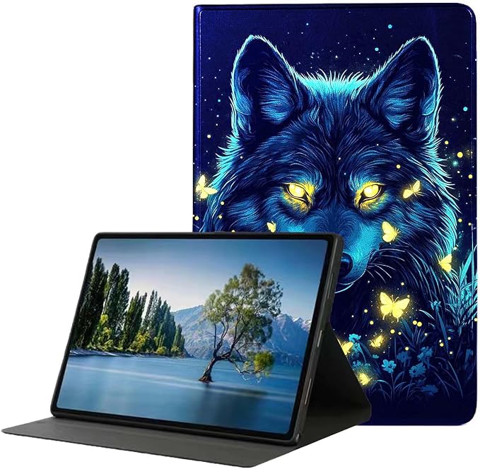 Case for iPad 9th/8th/7th Generation (2021/2020/2019) 10.2-inchSlim PU Leather Cover Adjustable Stand Auto Wake/SleepAurora Over Mountains