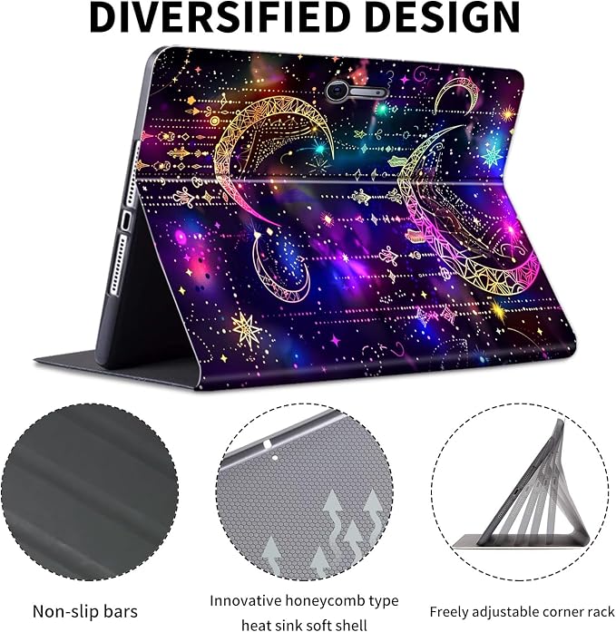 Case for Microsoft Surface Pro 11/10 / 9 13 InchPU Leather Cute Slim Folio Adjustable Stand Cover Case for Surface Pro 11th Edition AIArt Red Dragonfly
